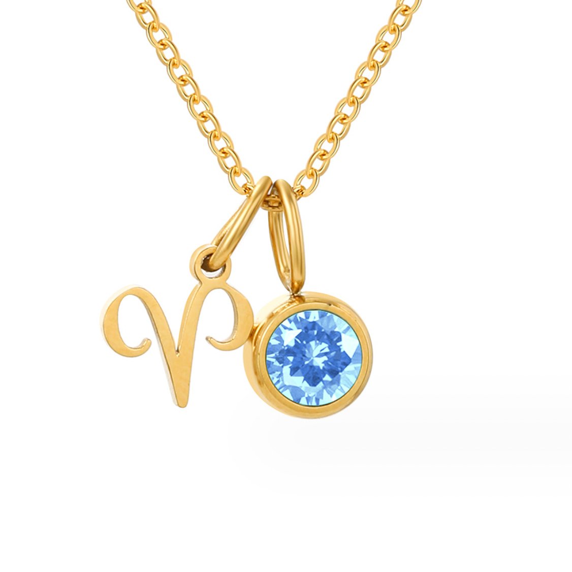 Collar de piedra natal Astria Zodiac