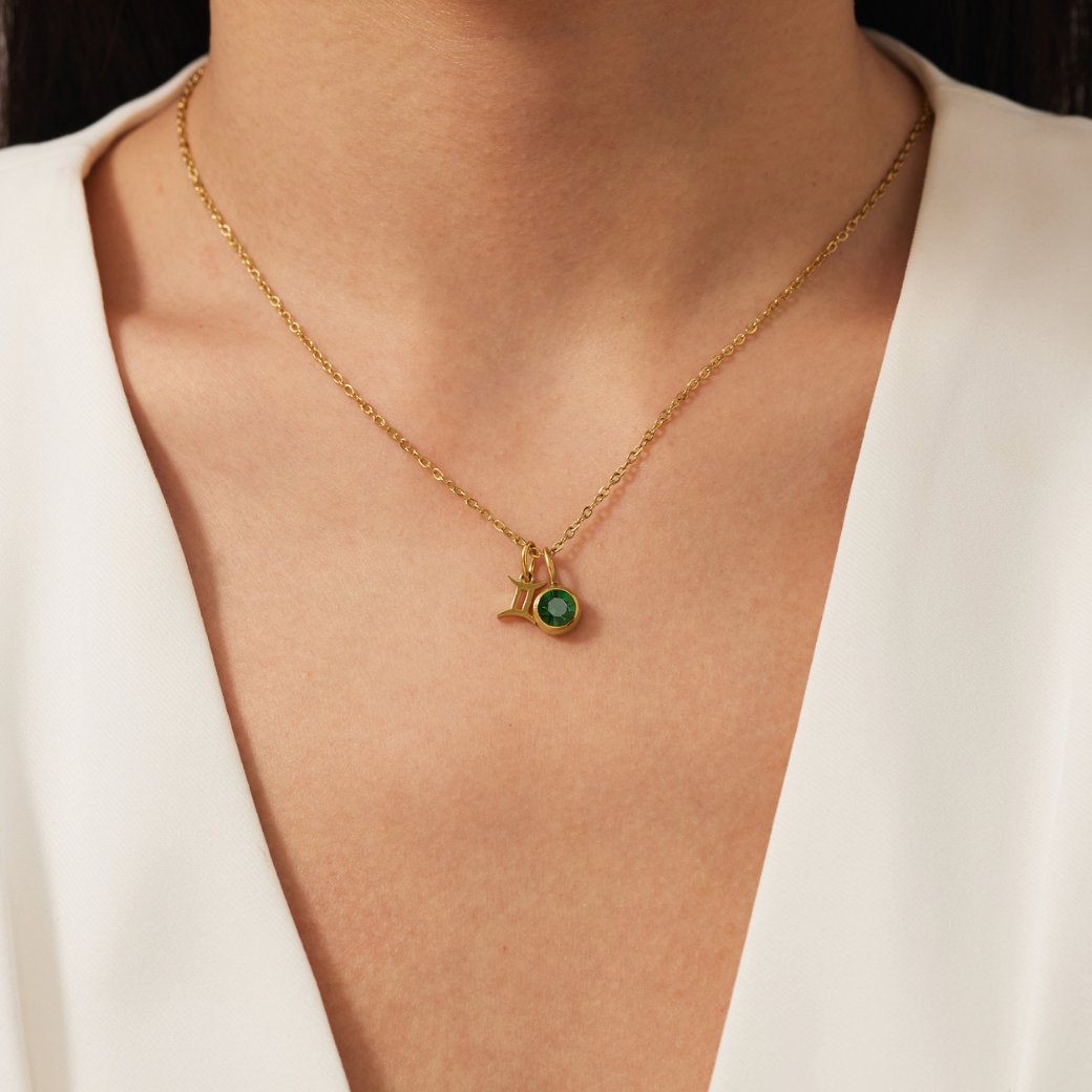 Collar de piedra natal Astria Zodiac