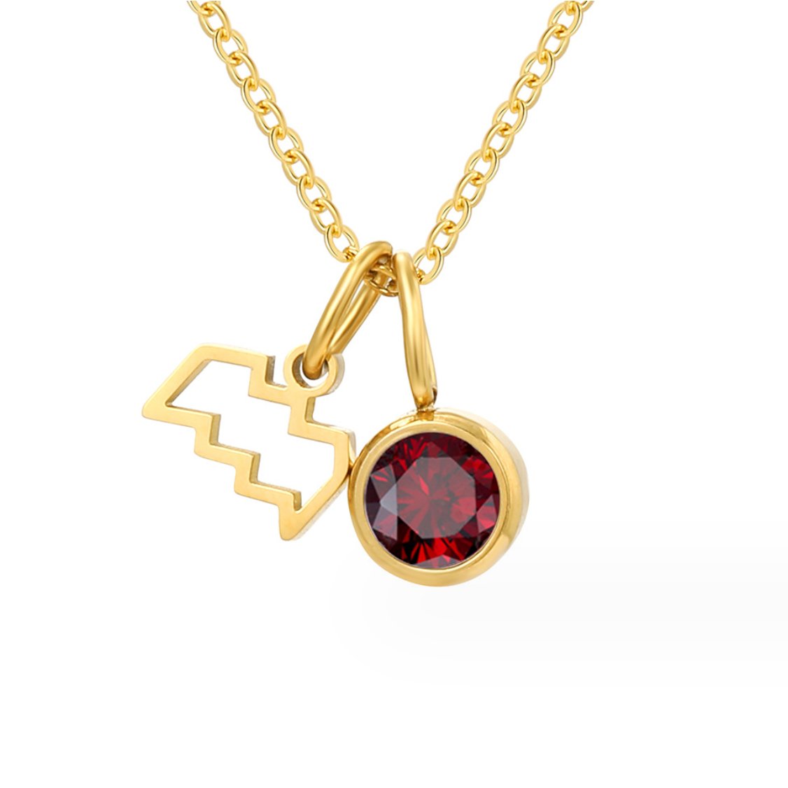 Collar de piedra natal Astria Zodiac