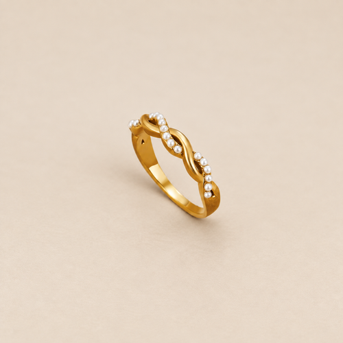 Bella Twist Pearl Ring