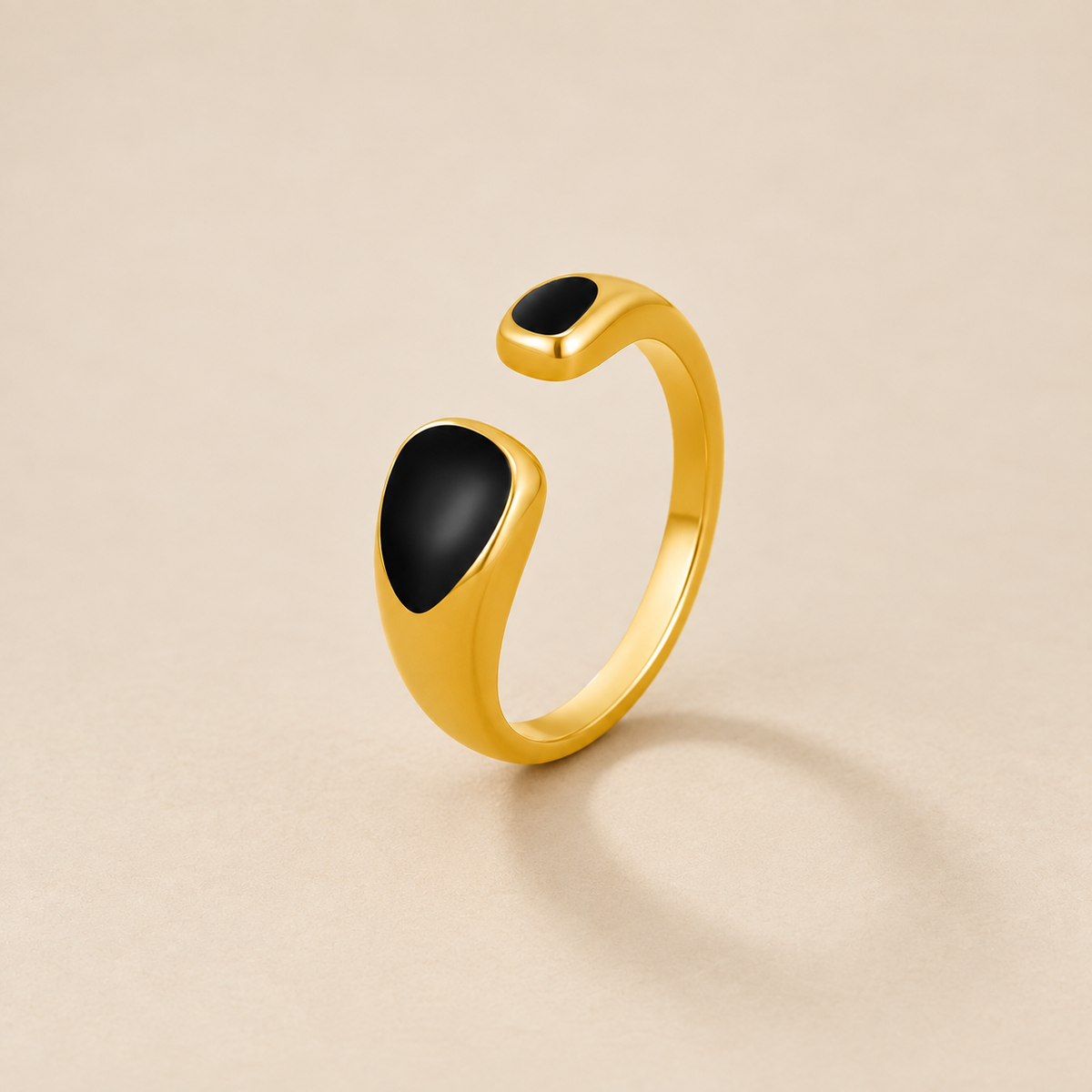 Black Sahara Wrap Ring