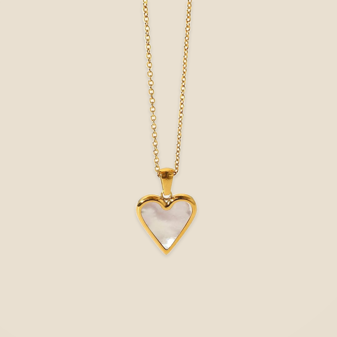Gleaming Heart Pendant Necklace