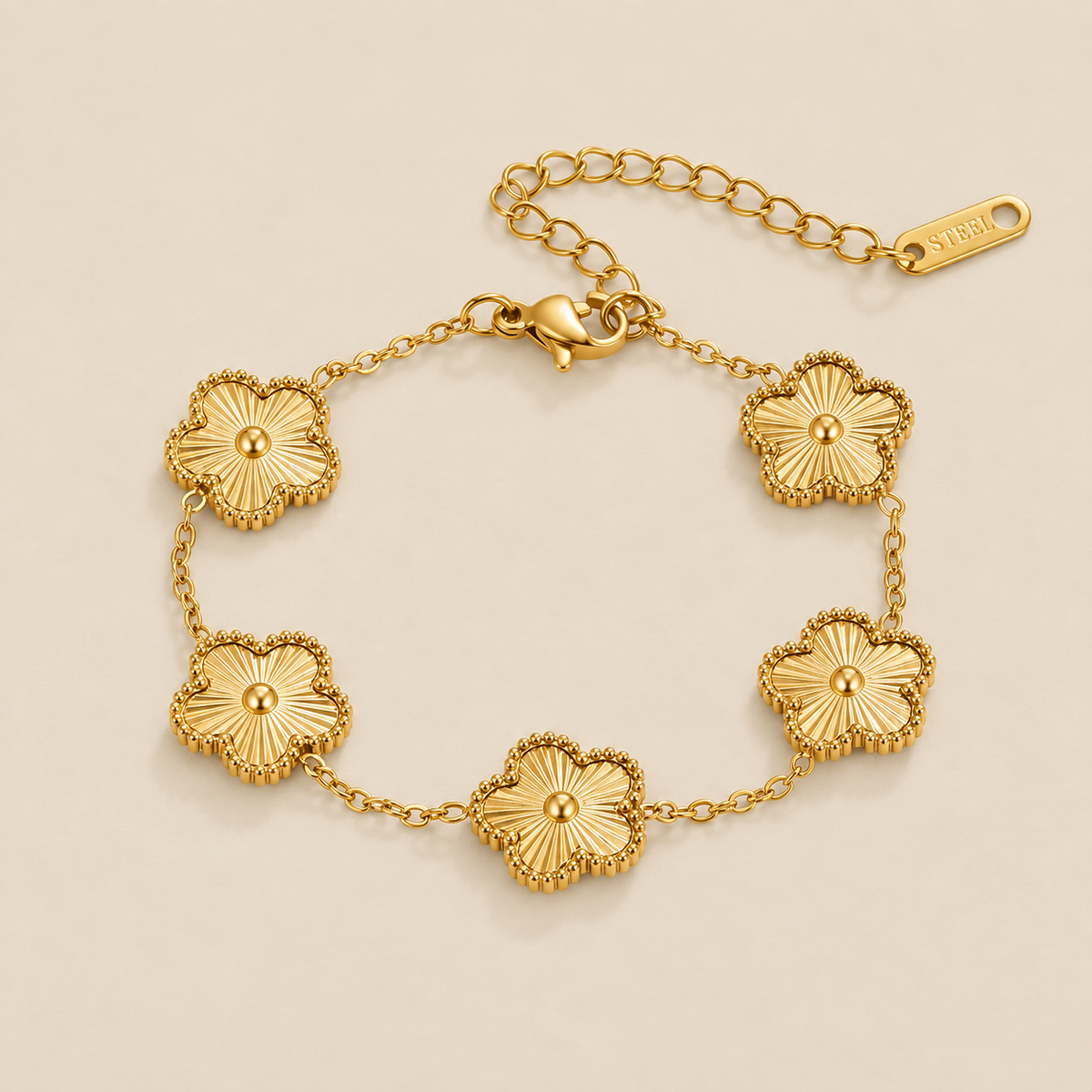 Pulsera Trébol Dorado