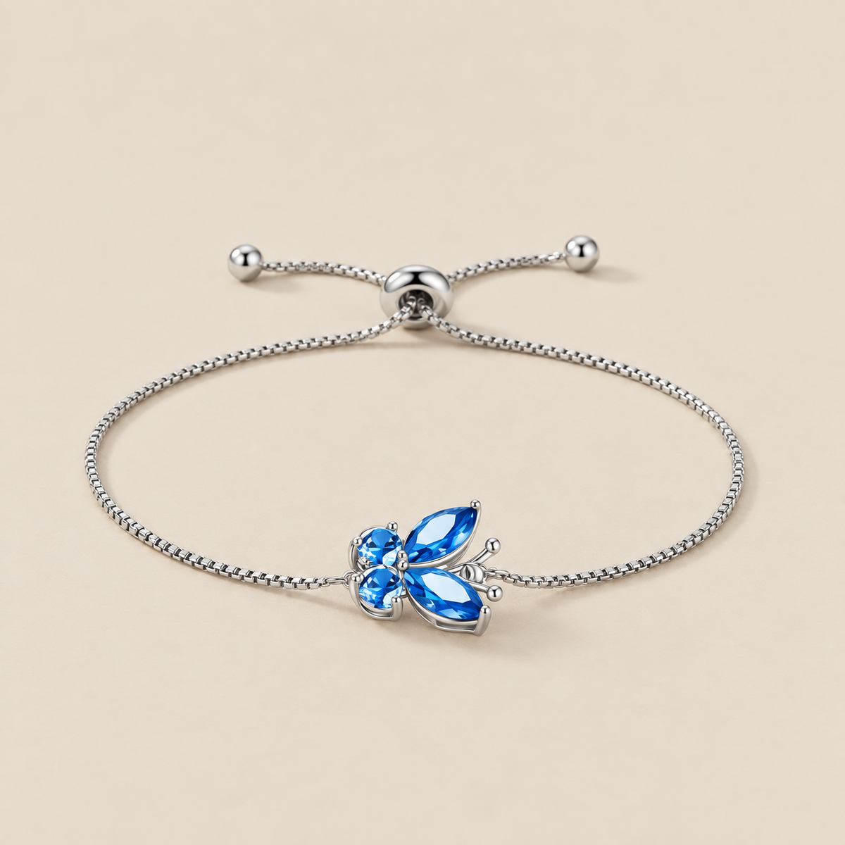 Sapphire Butterfly Bracelet