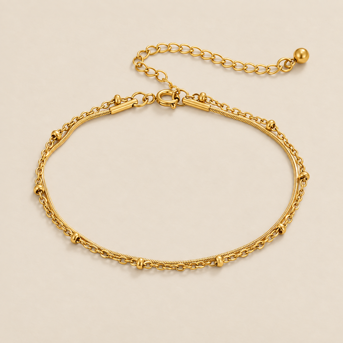 Luxe Gold Layered Bracelet