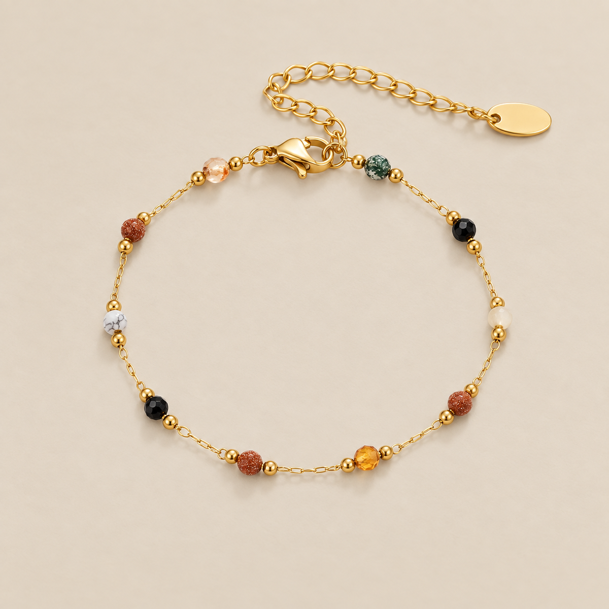 Serene Balance Colored Gemstone Bracelet