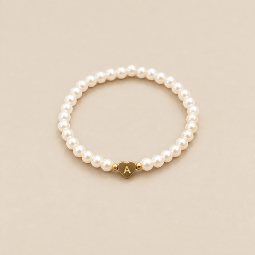 A-Z Pearl Beaded Bracelet