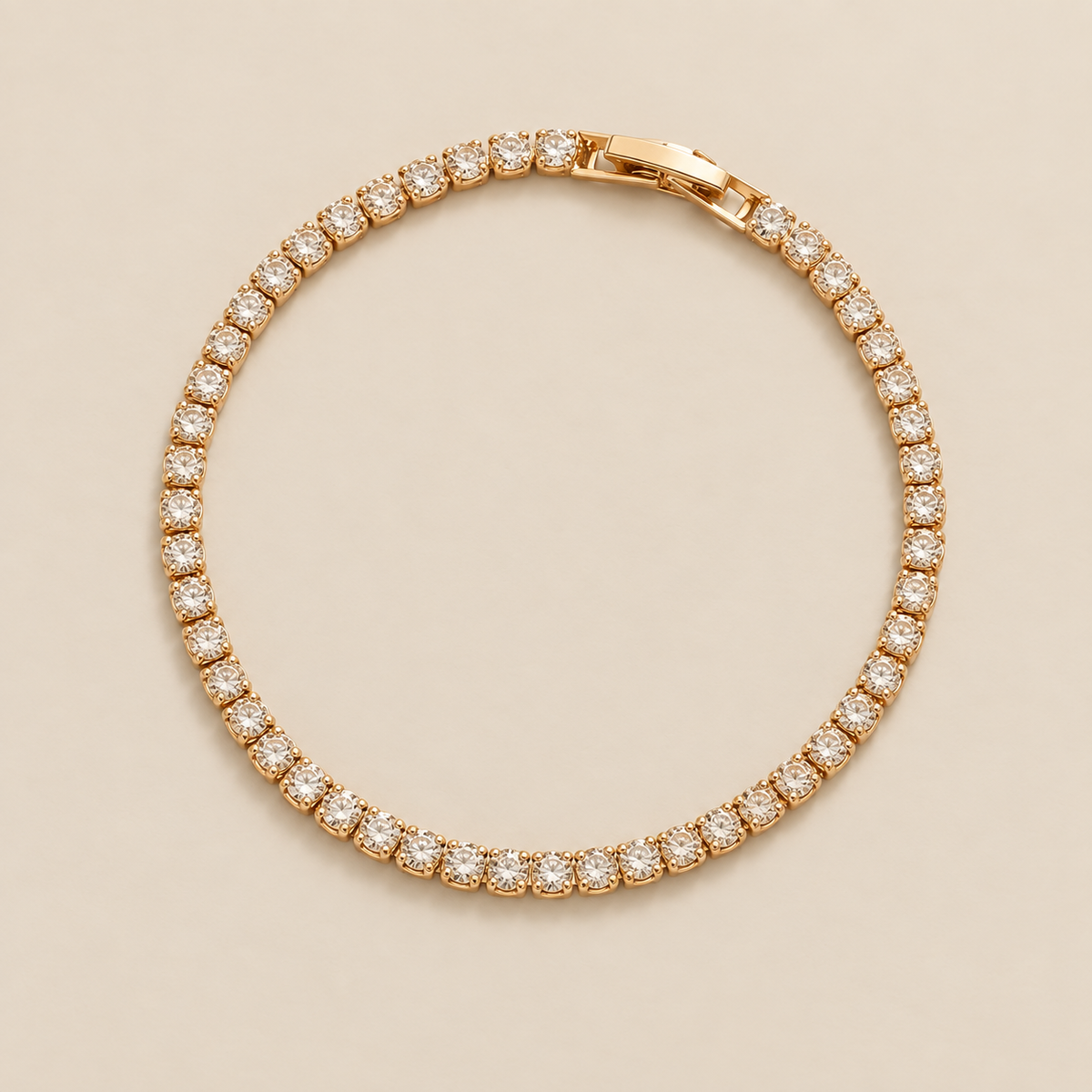 Elegant Crystals Tennis Bracelet