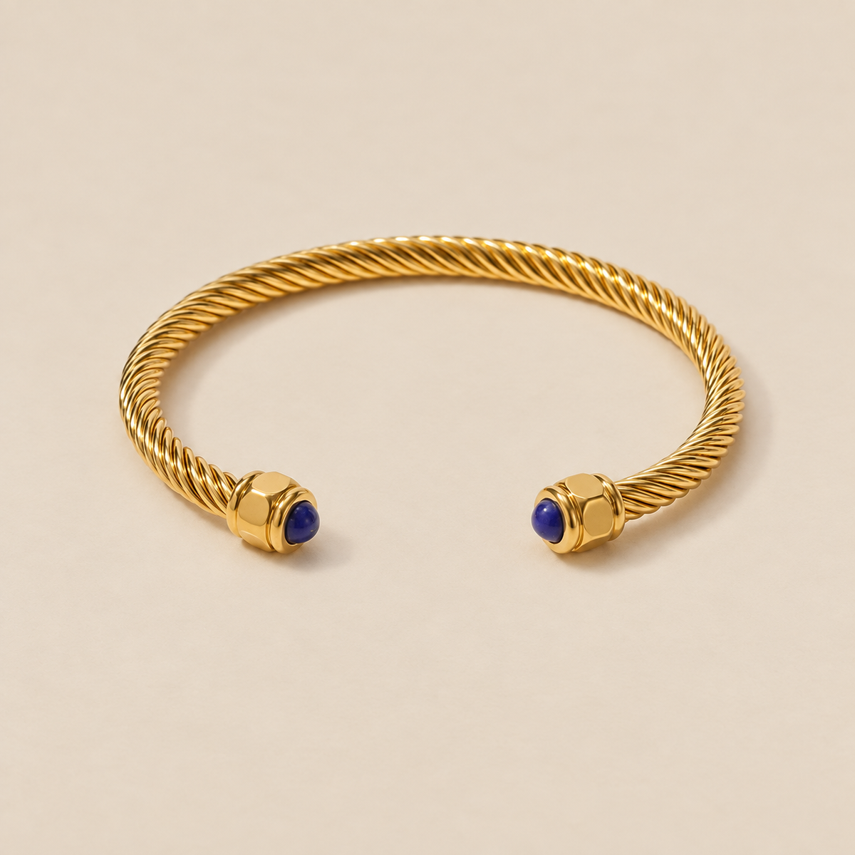 Gold Gemstone Bangle