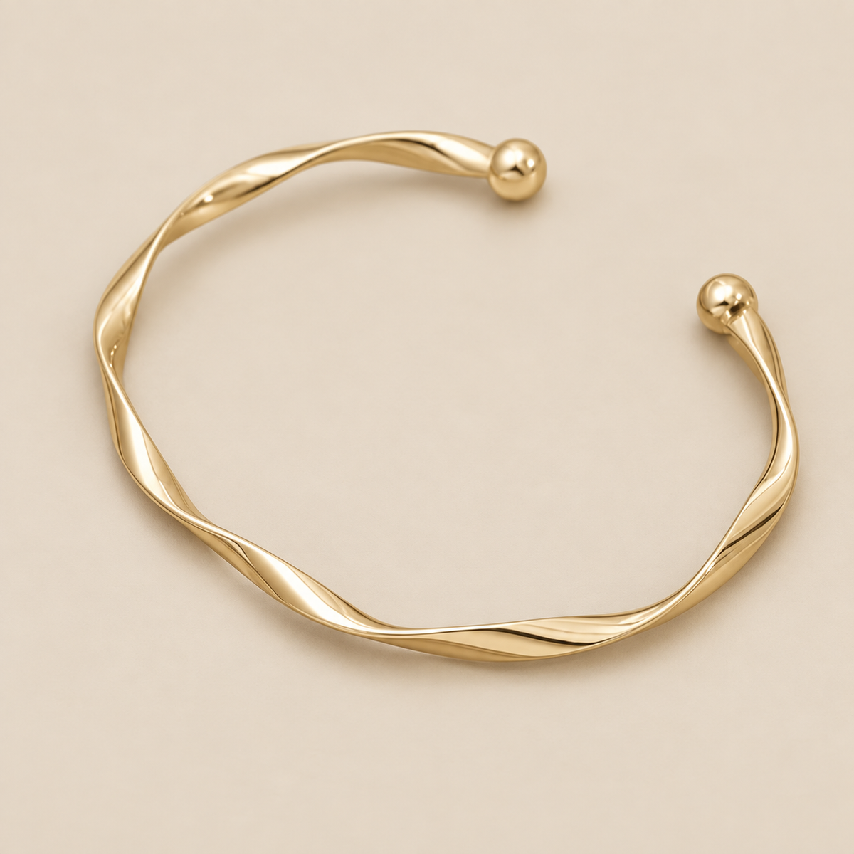 Elegant Gold Open Bracelet