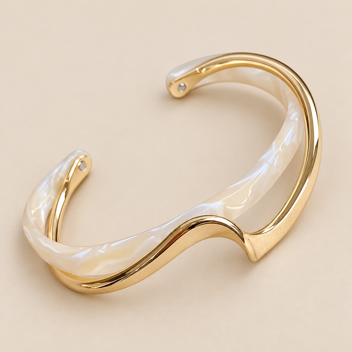 Soft Glow Opal Gold Bracelet