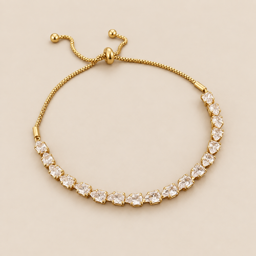 Adjustable Geometric Stones Bracelet