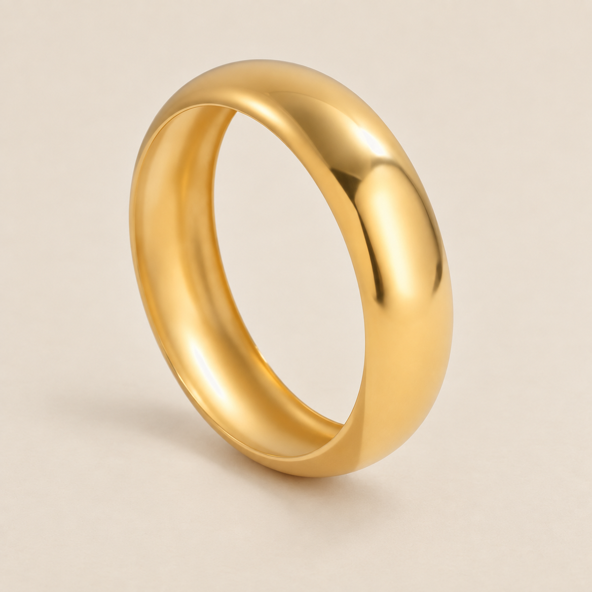 Timeless Smooth Gold Bangle