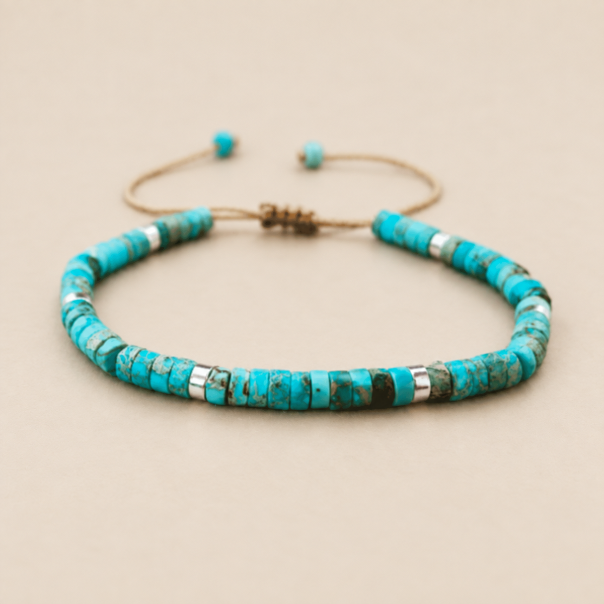 Timeless Delicate Beaded Turquoise Bracelet