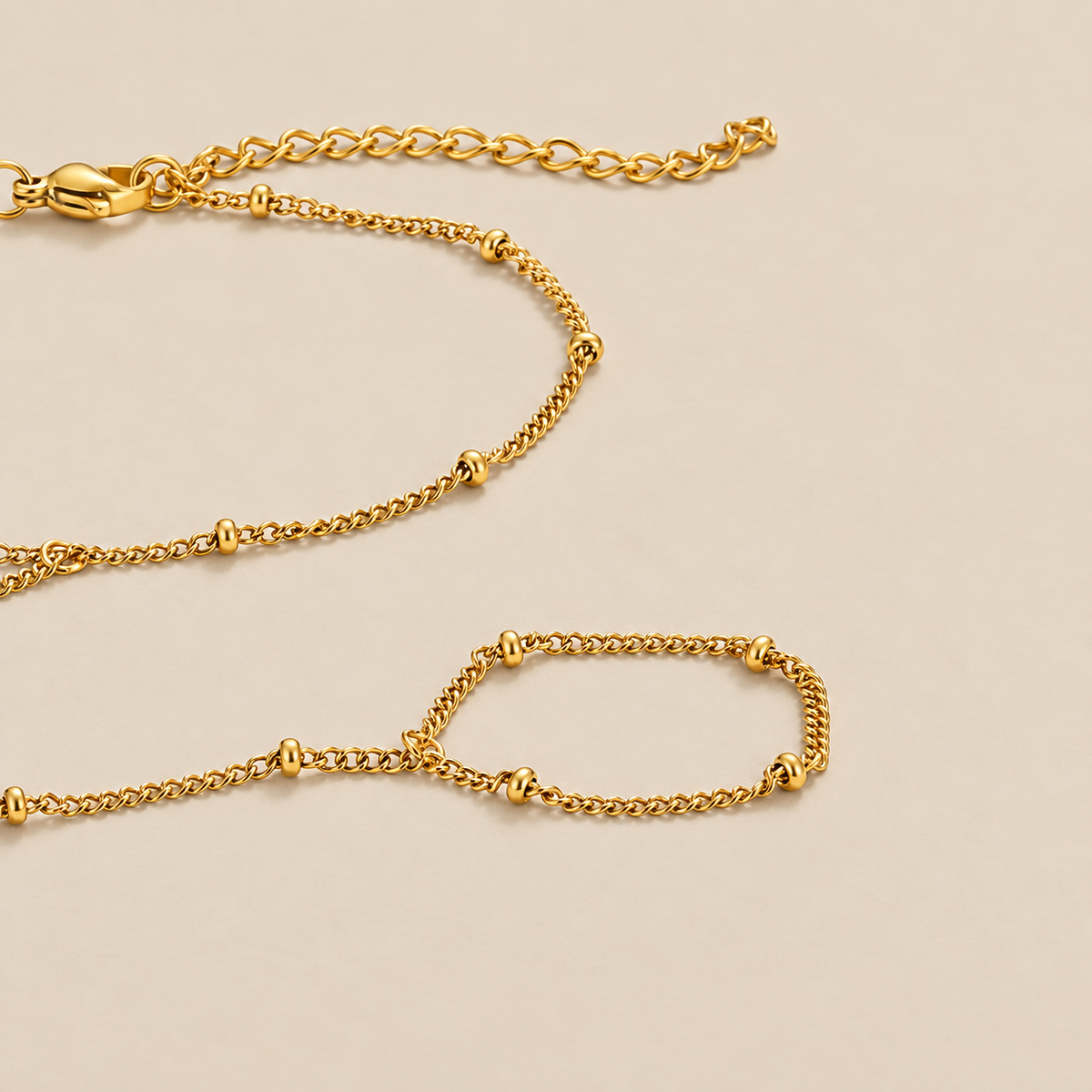 Gold Chic Hand Chain Bracelet