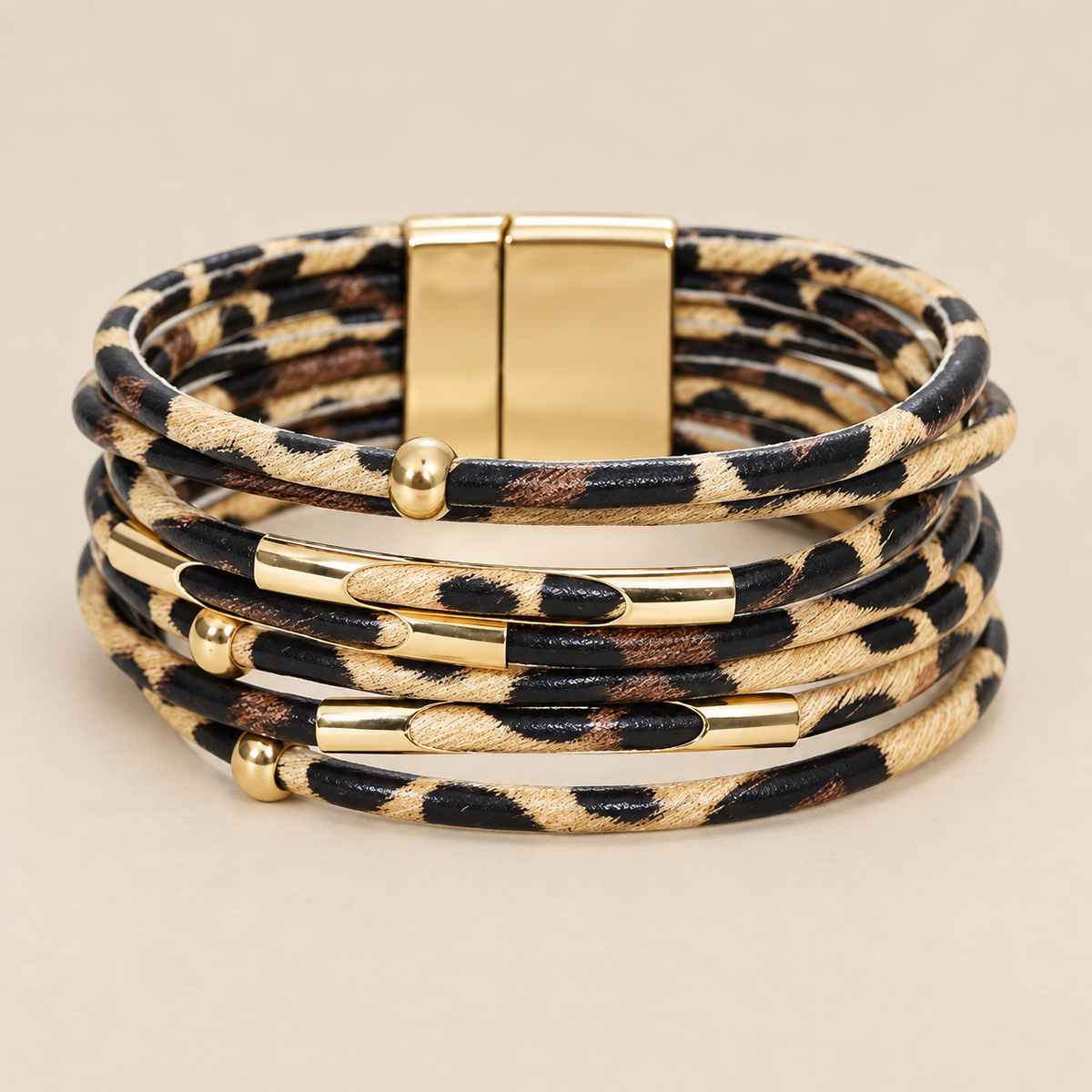 Wide Boho Multilayer Wrap Bracelet