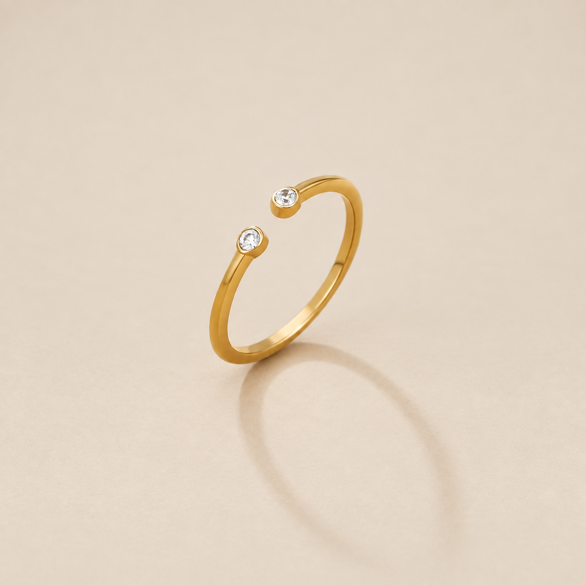 Cali Gold Crystal Ring