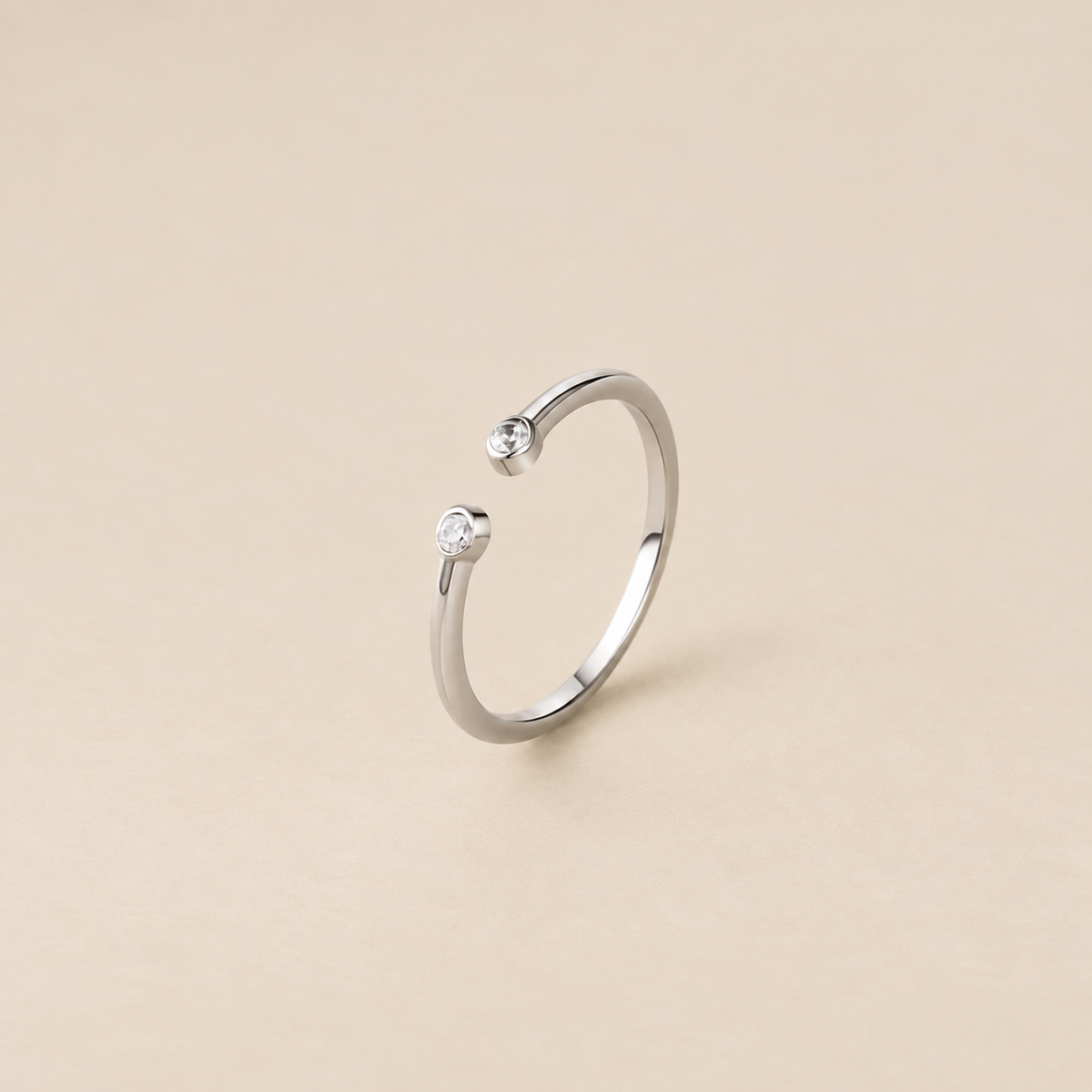 Cali Silver Crystal Ring