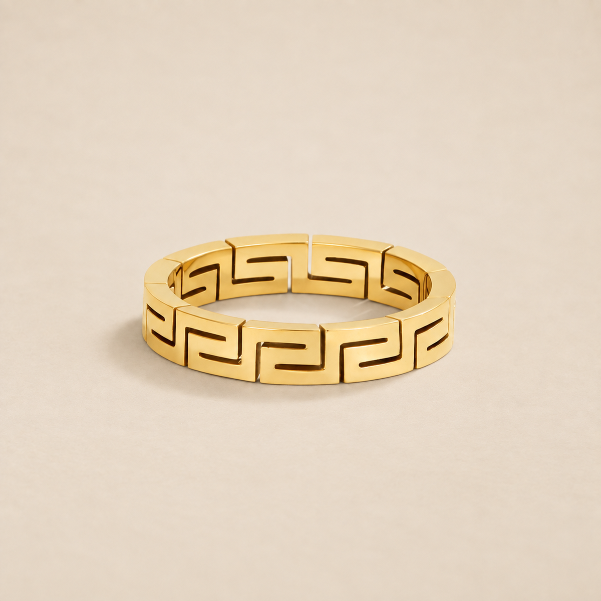 Celestine Gold Hollow Ring