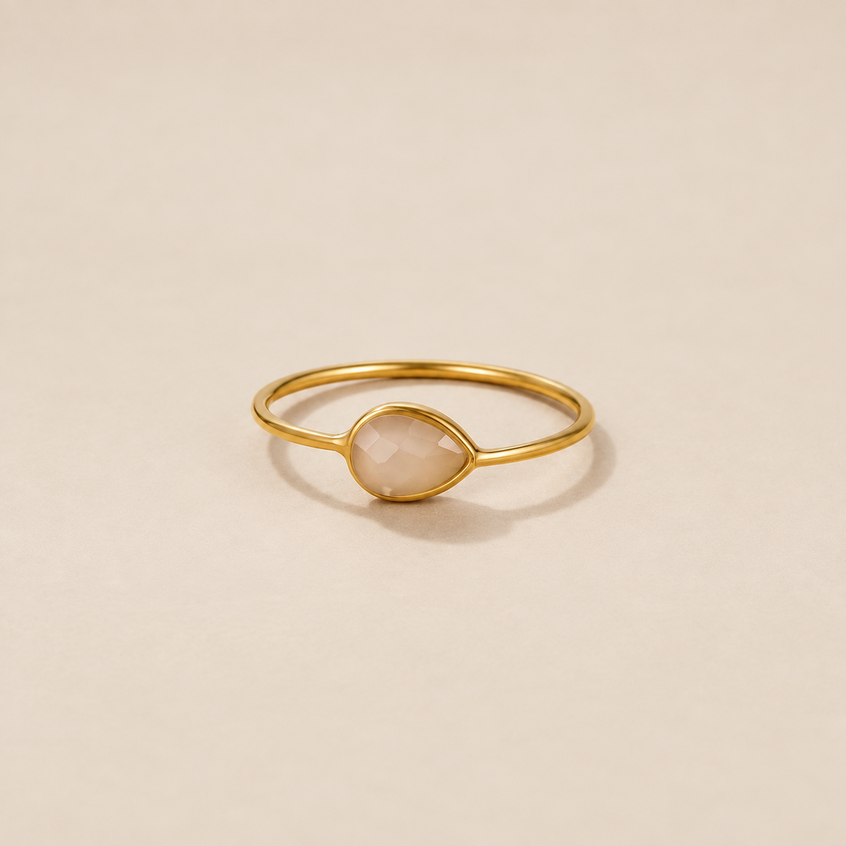 Clara Teardrop Stone Ring
