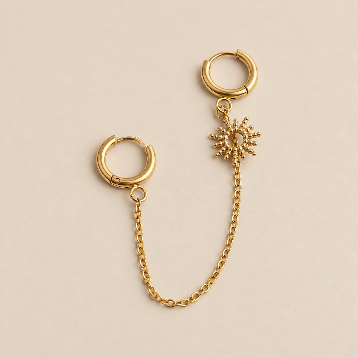 Mini Sun Double Earrings