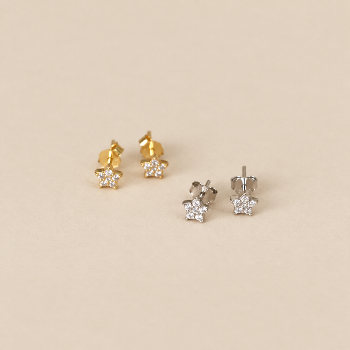 Pendientes de Micro Estrellas