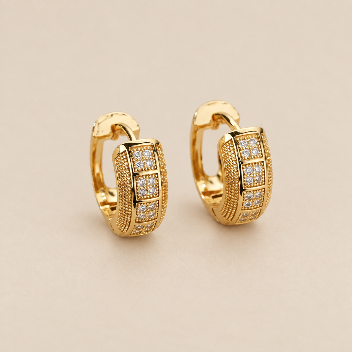 Timeless Cubic Zirconia Hoop Earrings