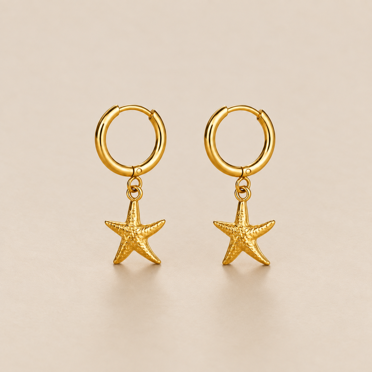 Pendientes Colgantes de Estrella de Mar Océano