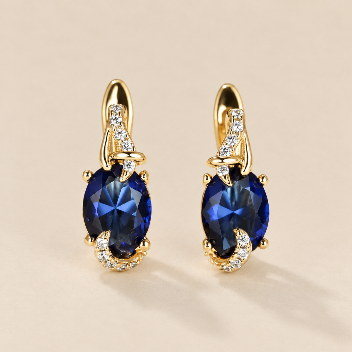 Regal Midnight Drop Earrings