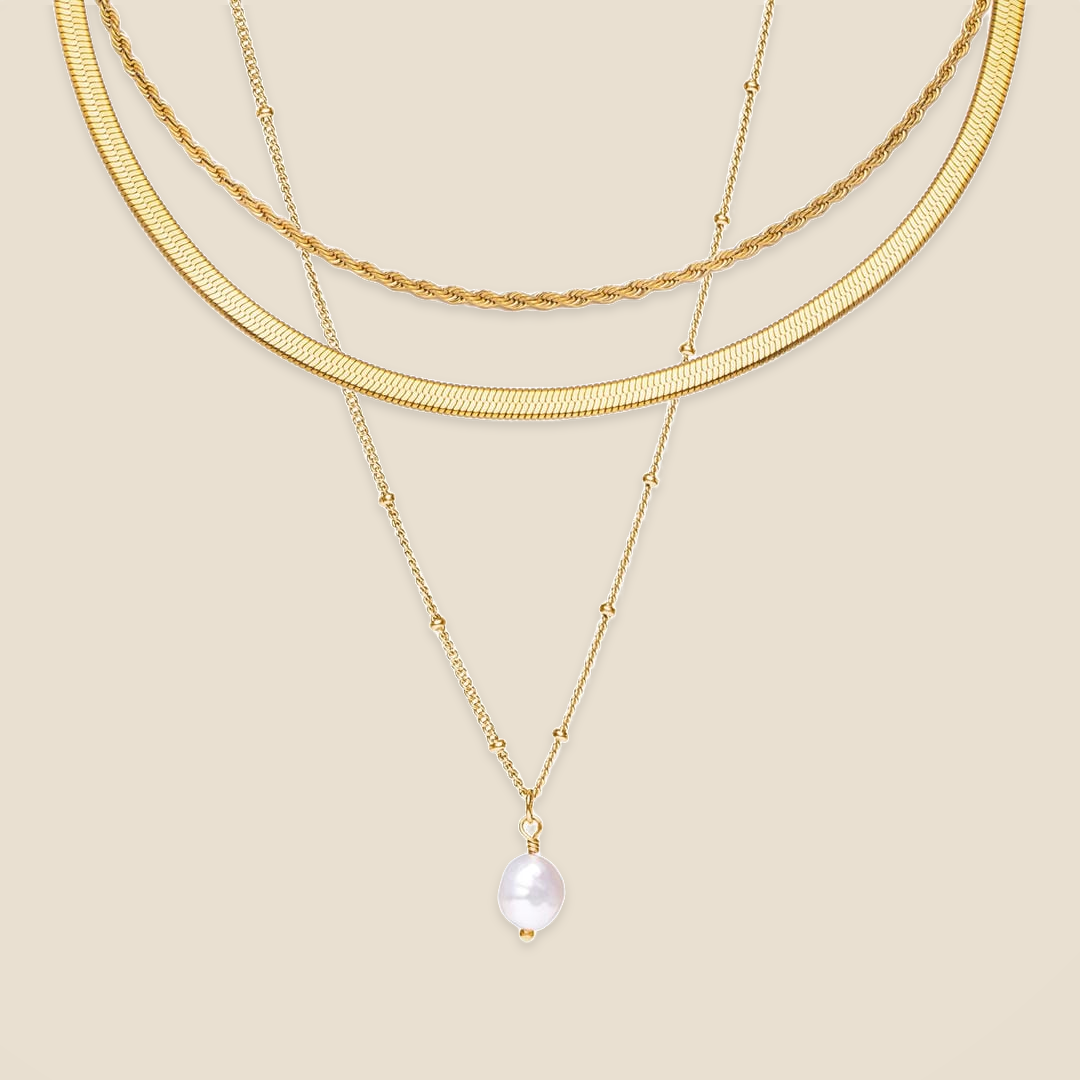 Timeless Trio Layered Necklace Set