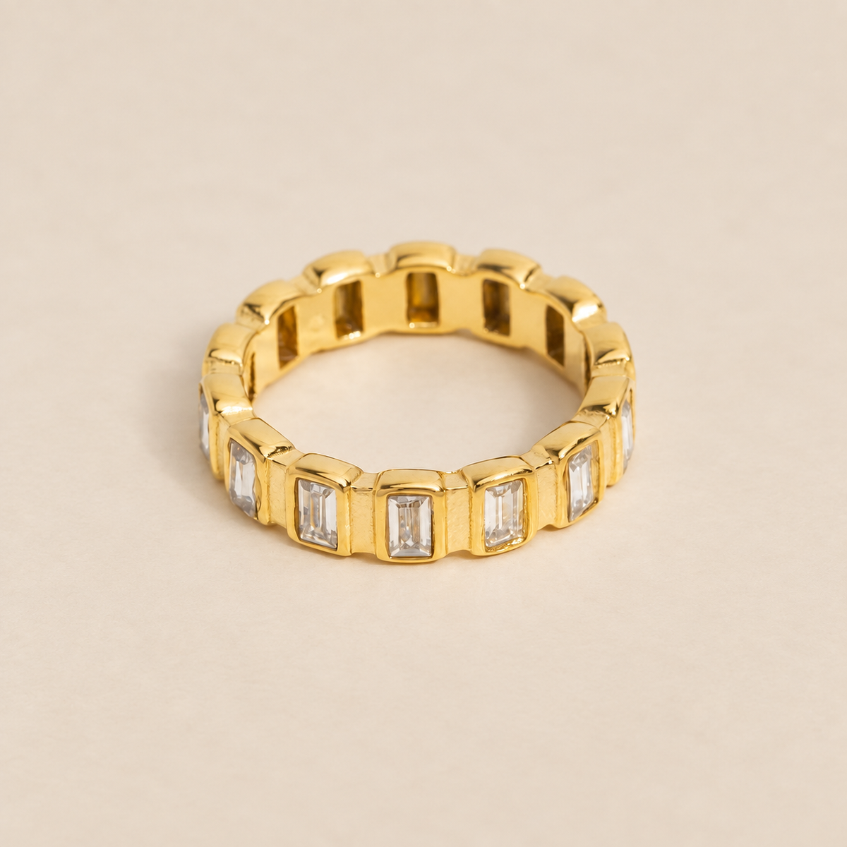 Gigi Square Crystal Ring