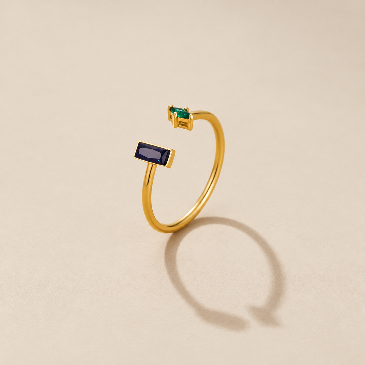 Gold Amore Crystal Ring