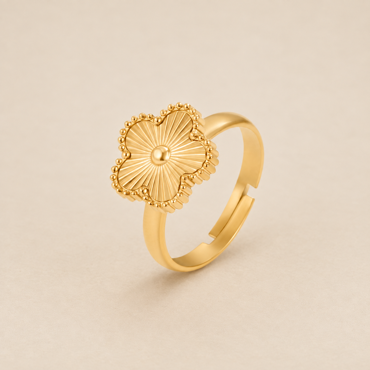 Golden Clover Ring