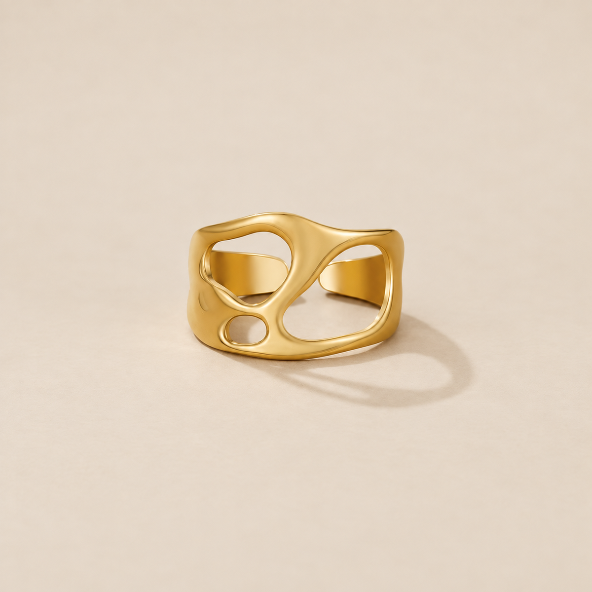 Golden Dream Hollow Ring