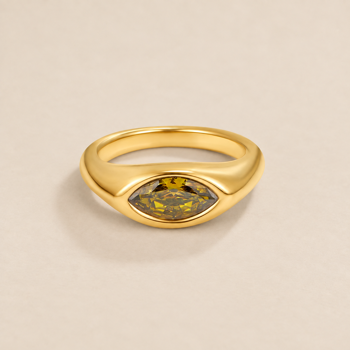 Green Arizona Crystal Ring