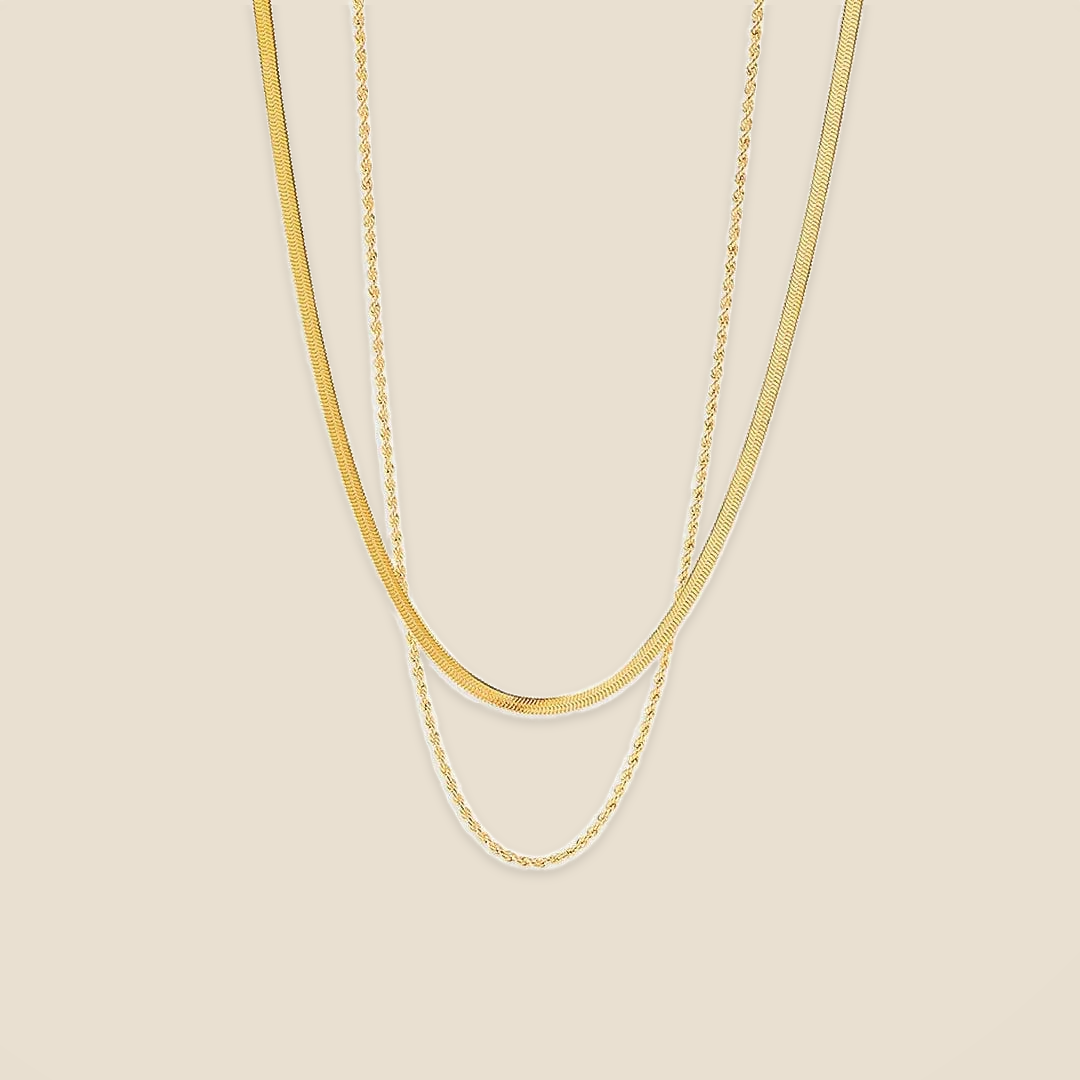 Luxe Gold Double Necklace