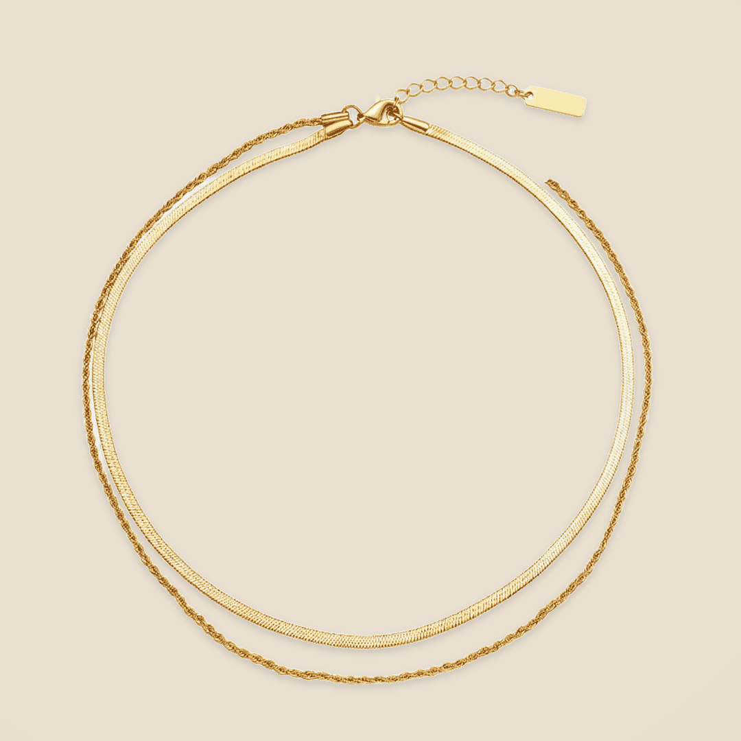 Elegant Flow Layered Necklace Set