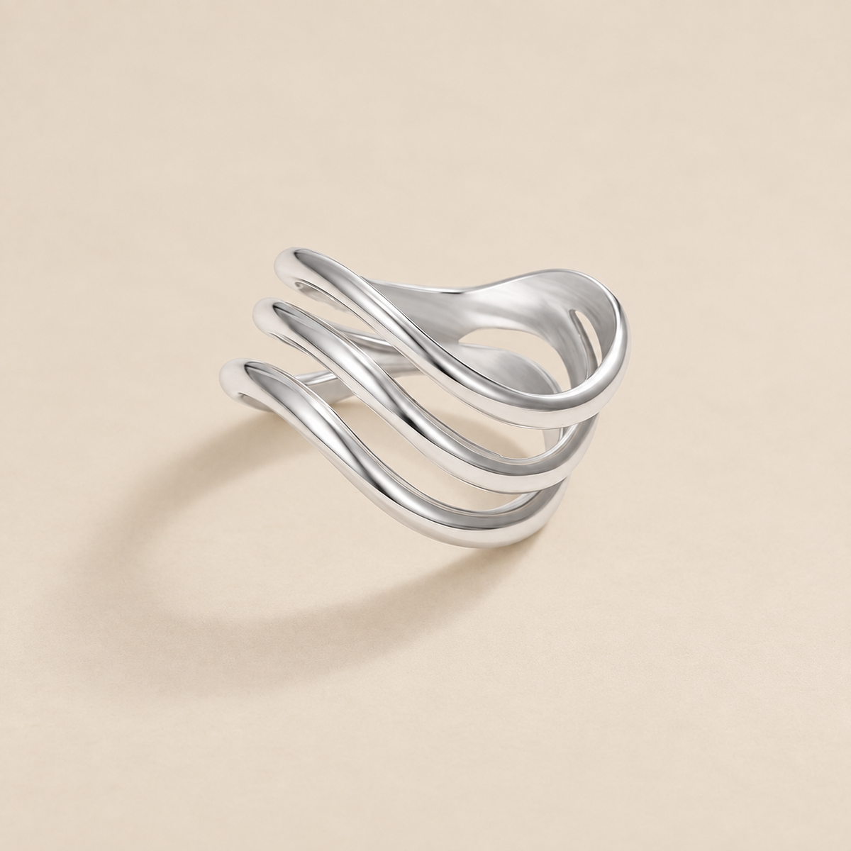 Kiya Layered Silver Ring