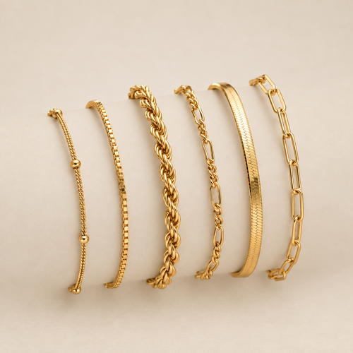 Boho Retro Cuban Bracelet Set