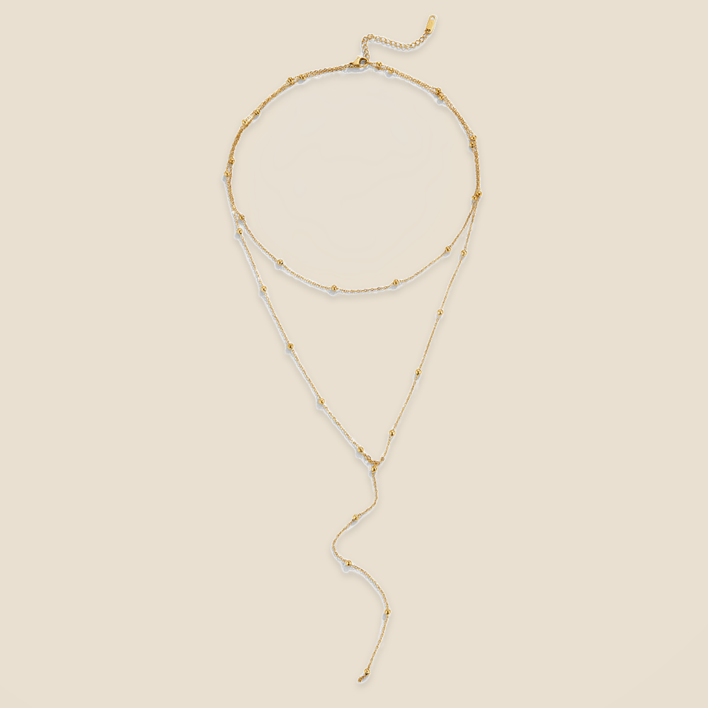 Layered Amara Tassel Necklace