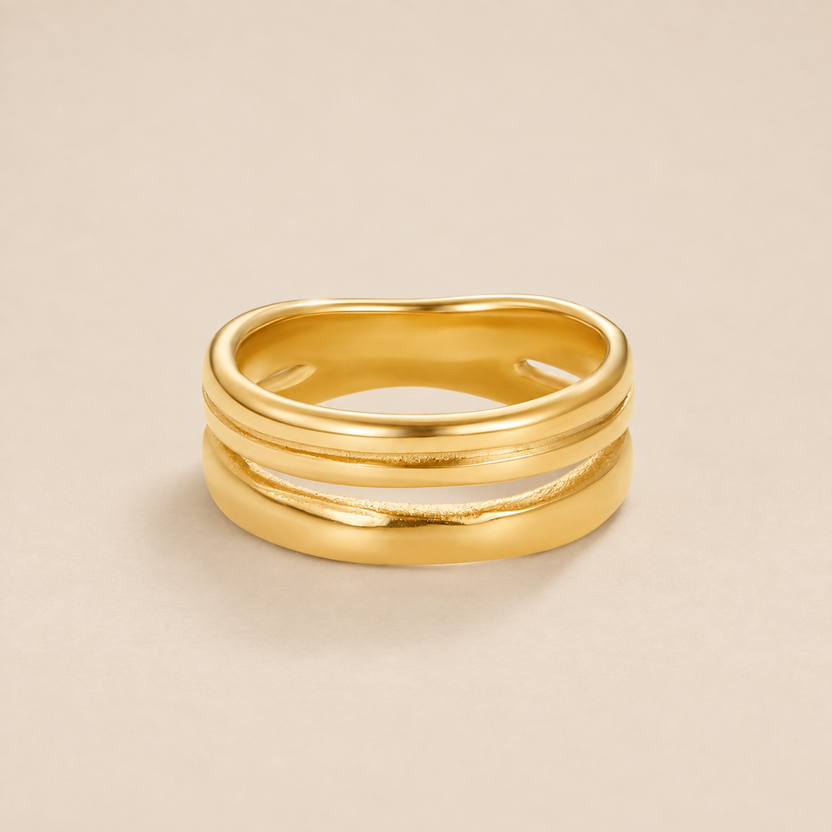 Lia Layered Gold Ring