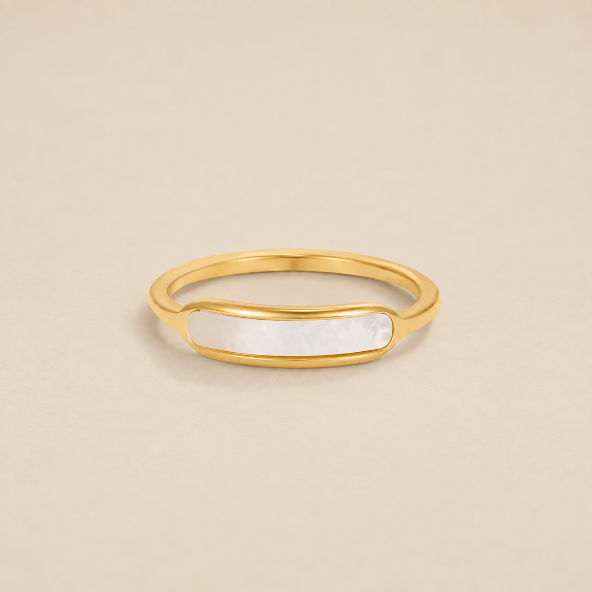 Maya Pearl White Ring