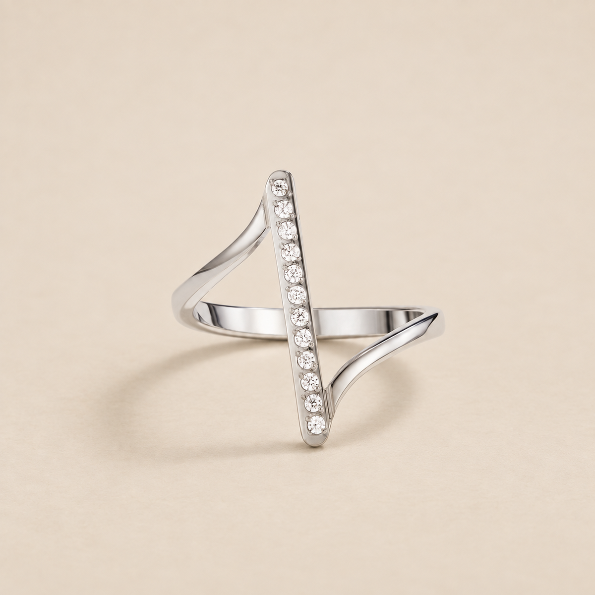Mila Twisted Silver Ring