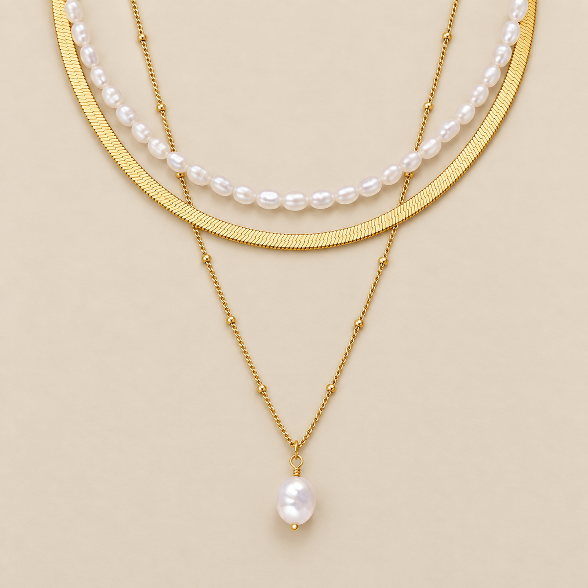 Radiant Harmony Jewelry Bundle — cream studio photograph
