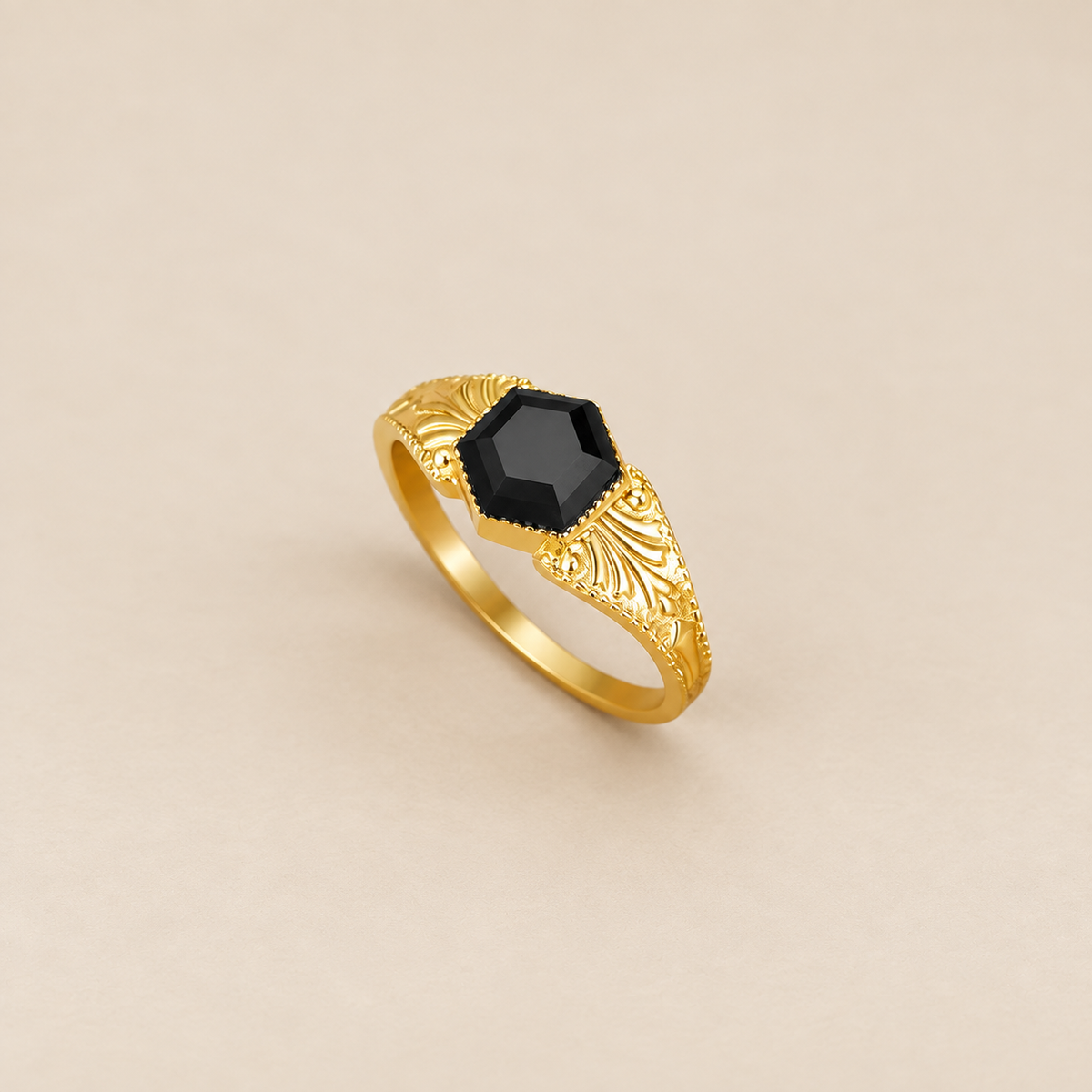 Phoenix Black Onyx Ring