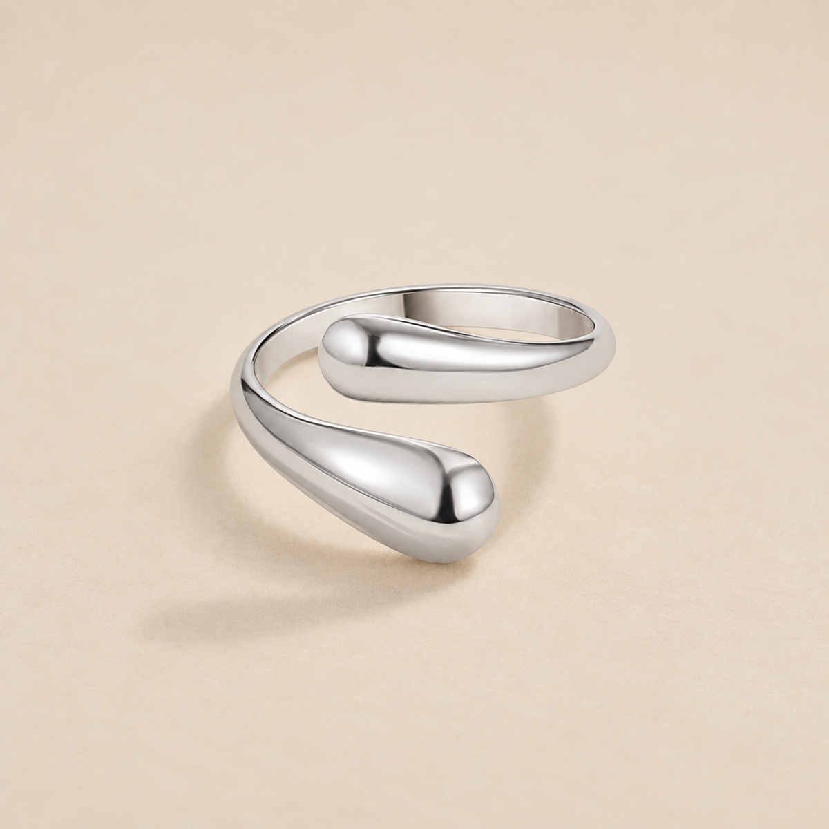 Raven Silver Wrap Ring