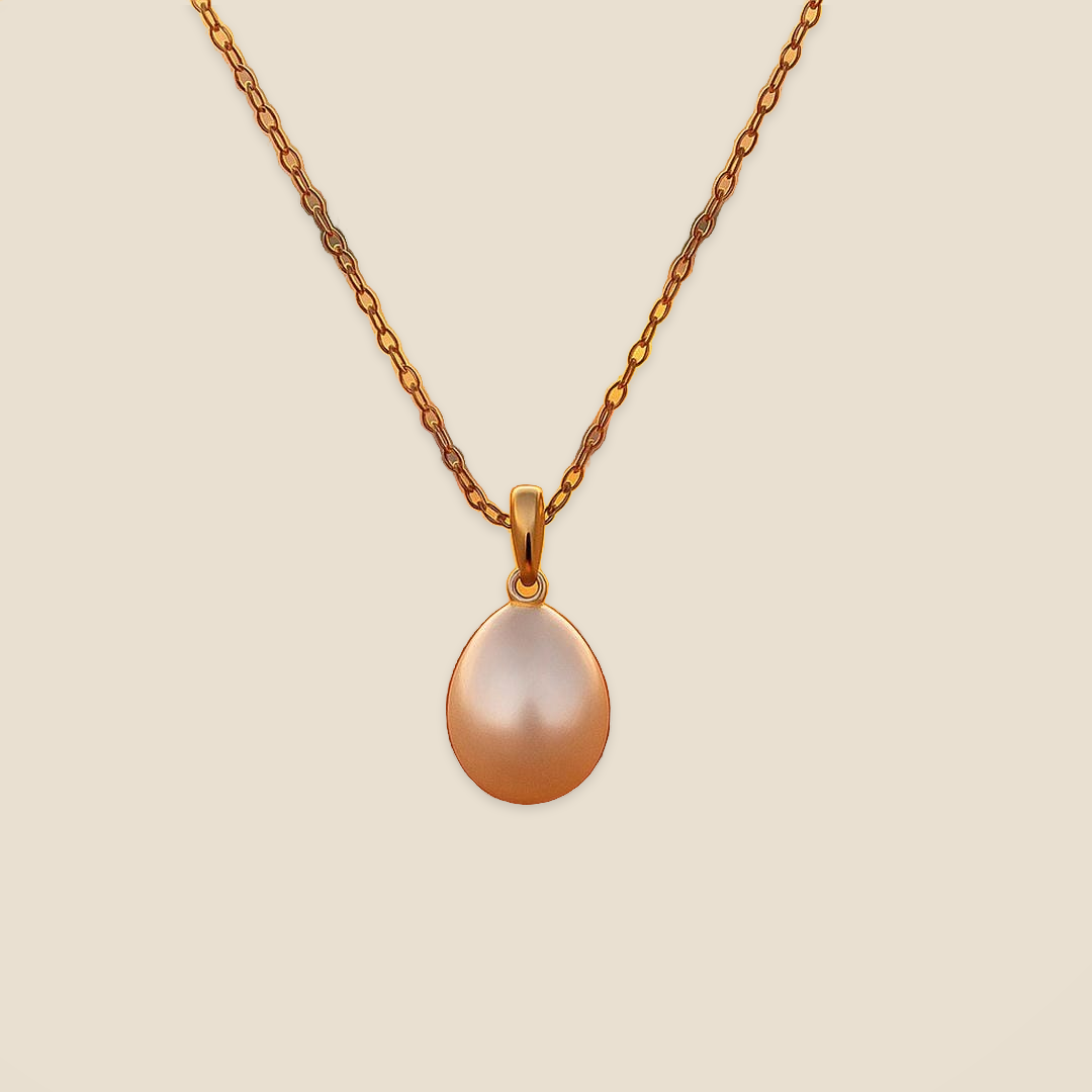 Ria Pearl Necklace With Thin Chain