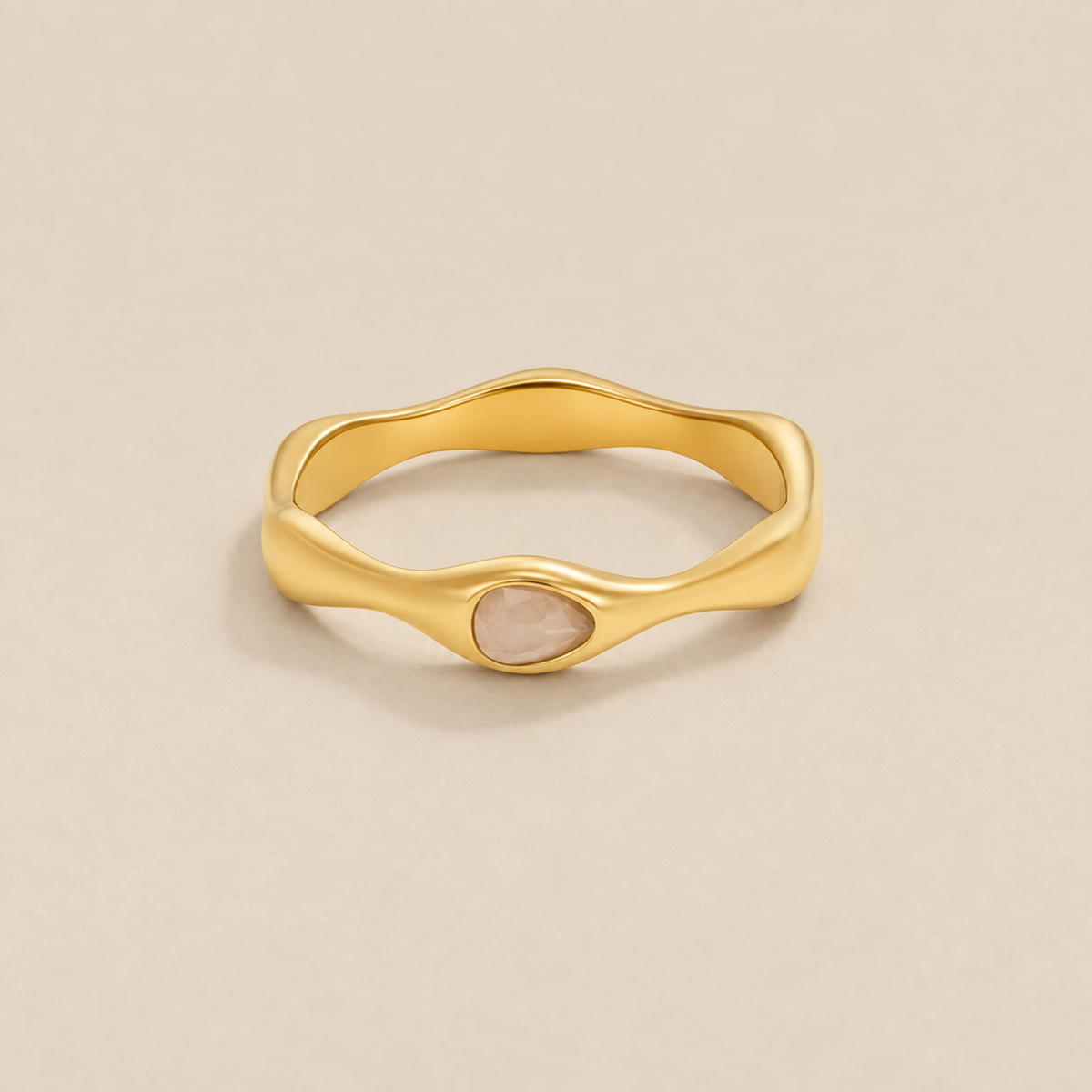 Amalfi Wave Gold Ring