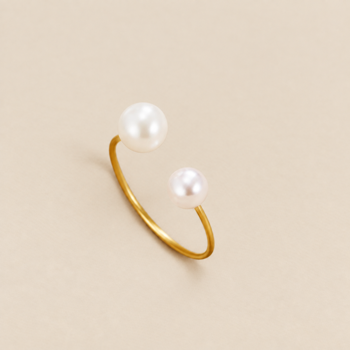 Durya Double Pearl Wrap Ring