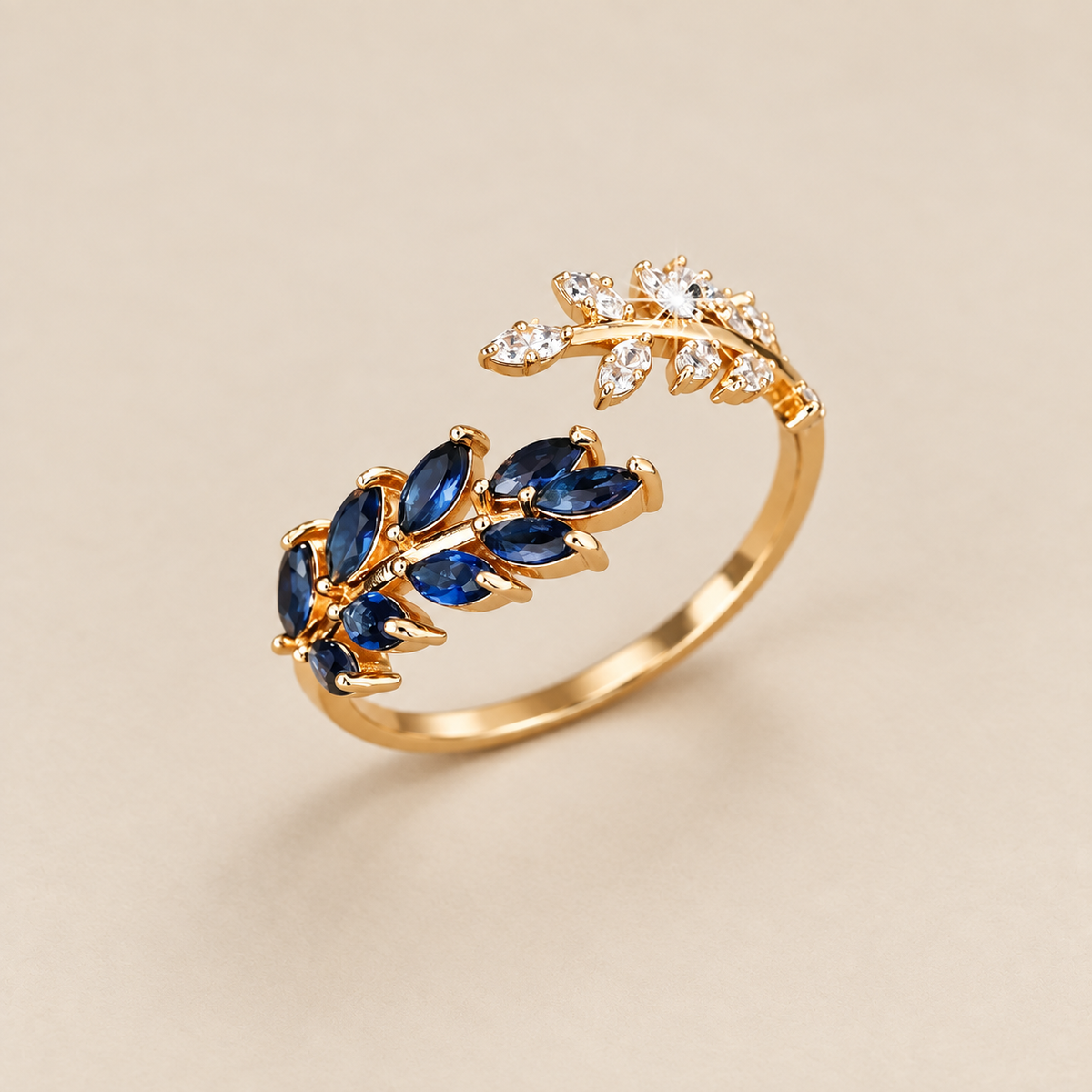 Vivara Saphielle Adjustable Gold Ring